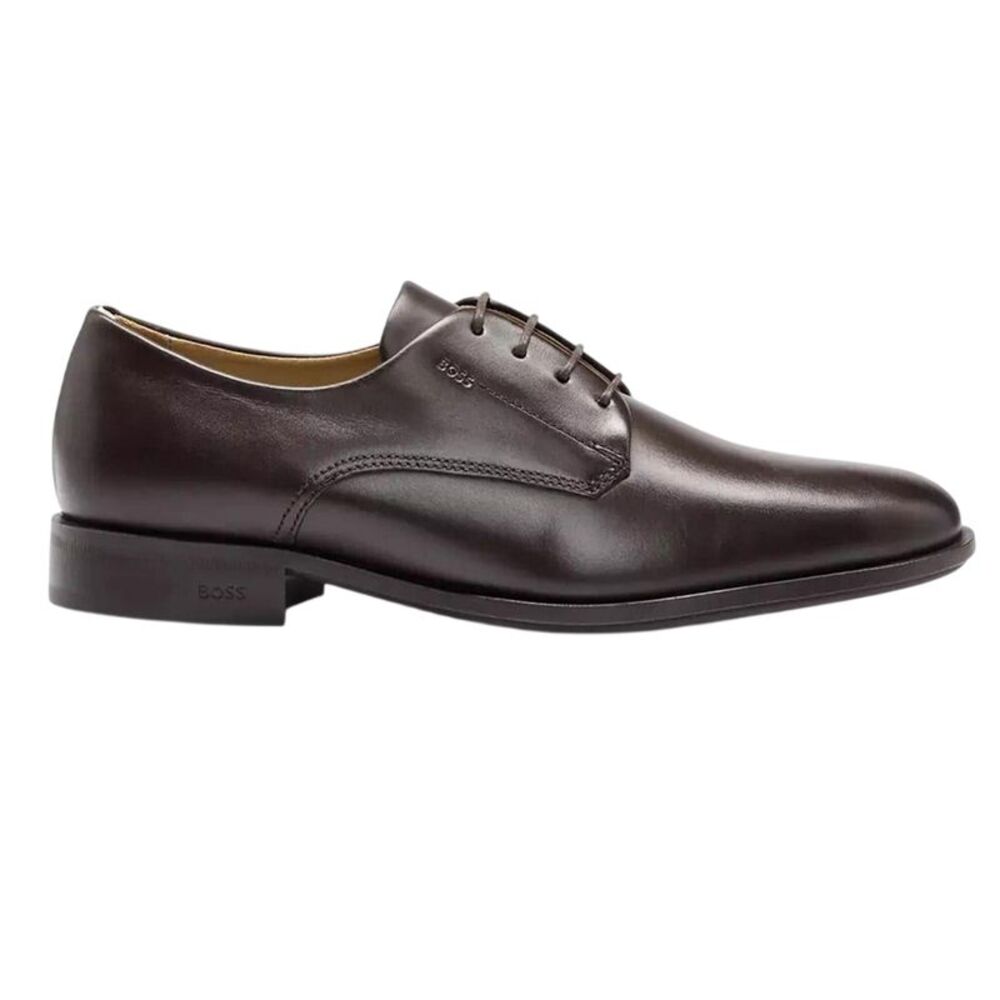 Boss Mens Colby Leather Derby Shoes / Dark Brown